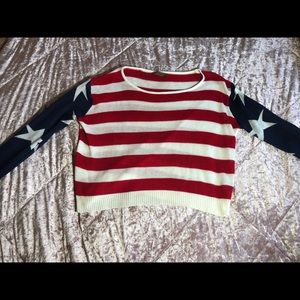 American Flag Sweater